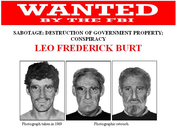 Leo Burt FBI wanted poster screenshot